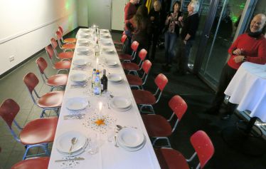Foyer - auch für (festliche) Essen bis ca. 20 Personen geeignet
